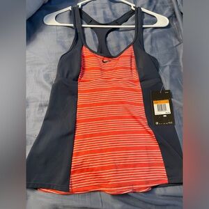 NWT Nike Tankini Racer back Bathing Suit Top (padded)